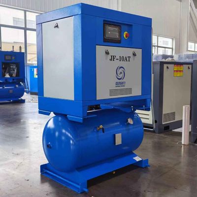 2-σε-1 Ολοκληρωμένος Κοχλιοφόρος Αεροσυμπιεστής με Δεξαμενή Αέρα